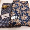 AL RABIHA 4099 MASLIN COTTON WITHOUT DUPATTA SUITS