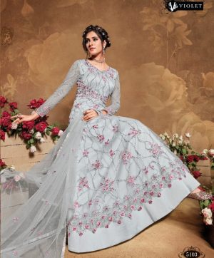 SWAGAT VIOLET 5103 DESIGNER GOWNS WHOLESALER