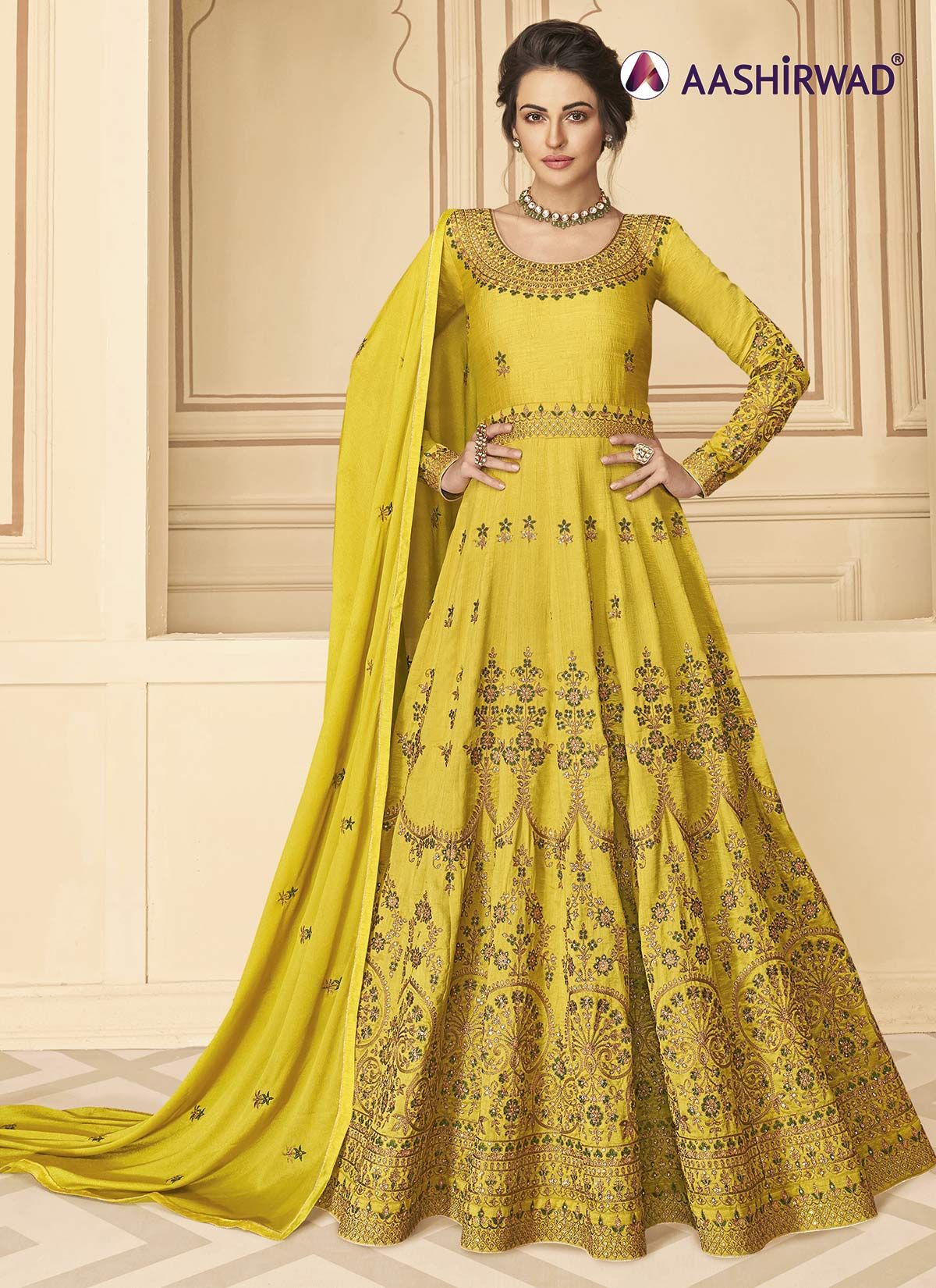 AASHIRWAD CREATION MAHARANI 7212 WHOLESALE