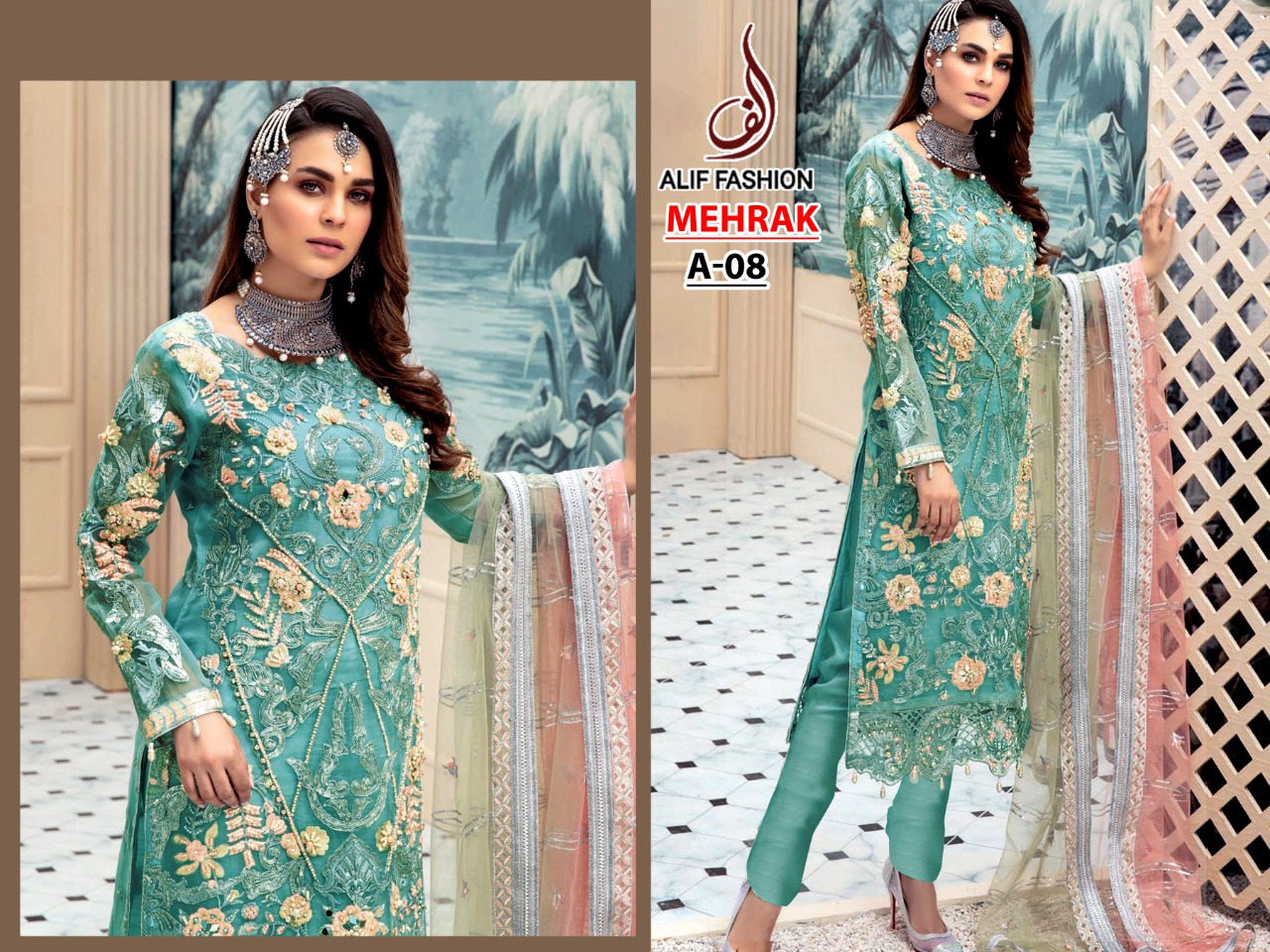 ALIF FASHION MEHRAK A 08 A SALWAR KAMEEZ