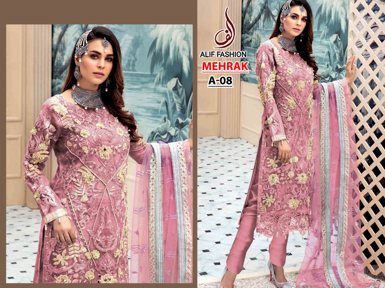 ALIF FASHION MEHRAK A 08 B SALWAR KAMEEZ