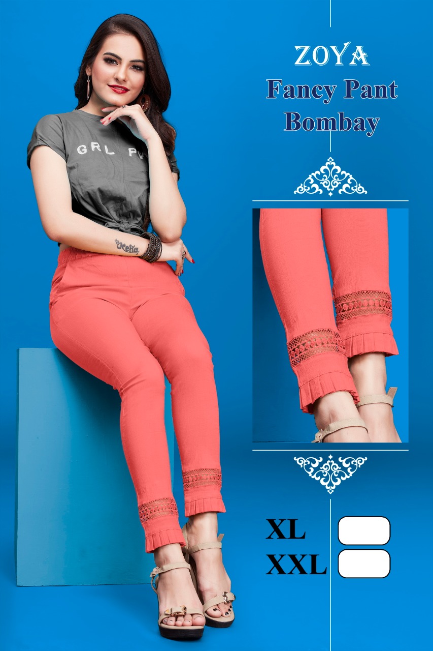 WOMENS LUCKNOWI CHICKEN E FANCY PANT BY ZOYA