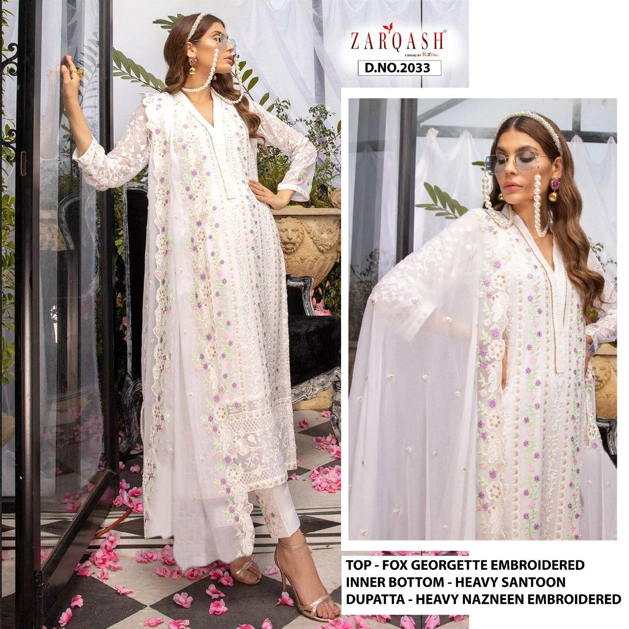 ZARQASH AZURE 2033 SALWAR KAMEEZ WHOLESALER SURAT