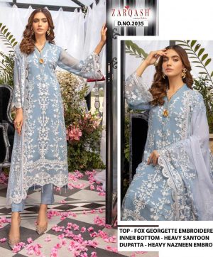 ZARQASH AZURE 2035 SALWAR KAMEEZ WHOLESALER SURAT