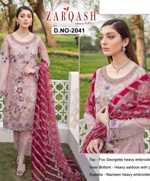 ZARQASH MINHAL 2041 SALWAR KAMEEZ WHLOLESALER SURAT