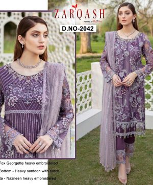 ZARQASH MINHAL 2042 SALWAR KAMEEZ WHLOLESALER SURAT