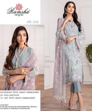 RAMSHA 348 VOL 21 PAKISTANI SUITS WHOLESALER