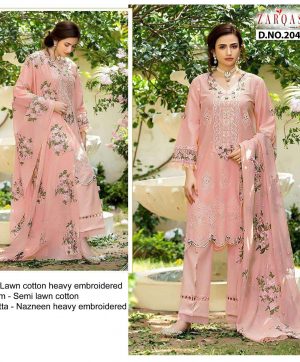 ZARQASH ADANS ROSE 2040 B SALWAR KAMEEZ