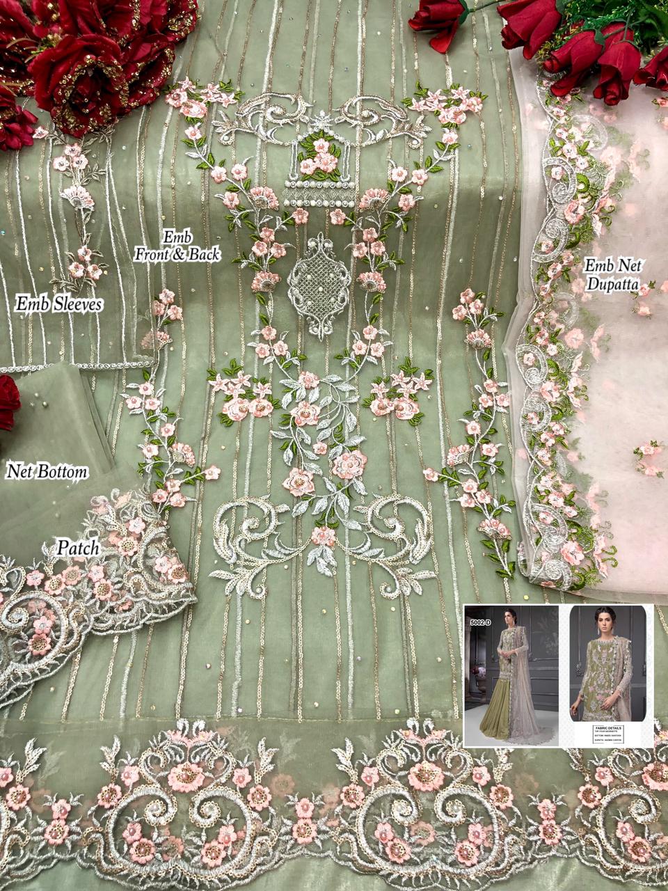 KHATUN FAB 5002 D PAKISTANI SUITS WHOLESALER