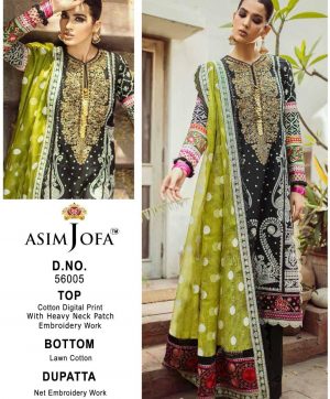 ASIM JOFA 56005 COTTON SALWAR KAMEEZ WHOLESALER