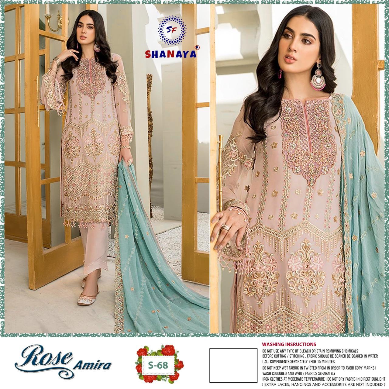 SHANAYA S 68 ROSE AMIRA SALWAR KAMEEZ WHOLESALE