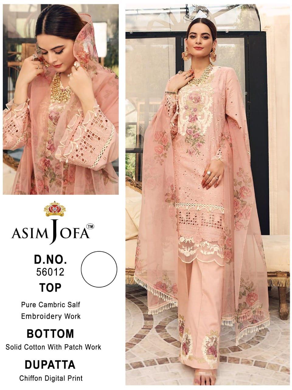 ASIM JOFA 56012 SALWAR KAMEEZ MANUFACTURER SURAT