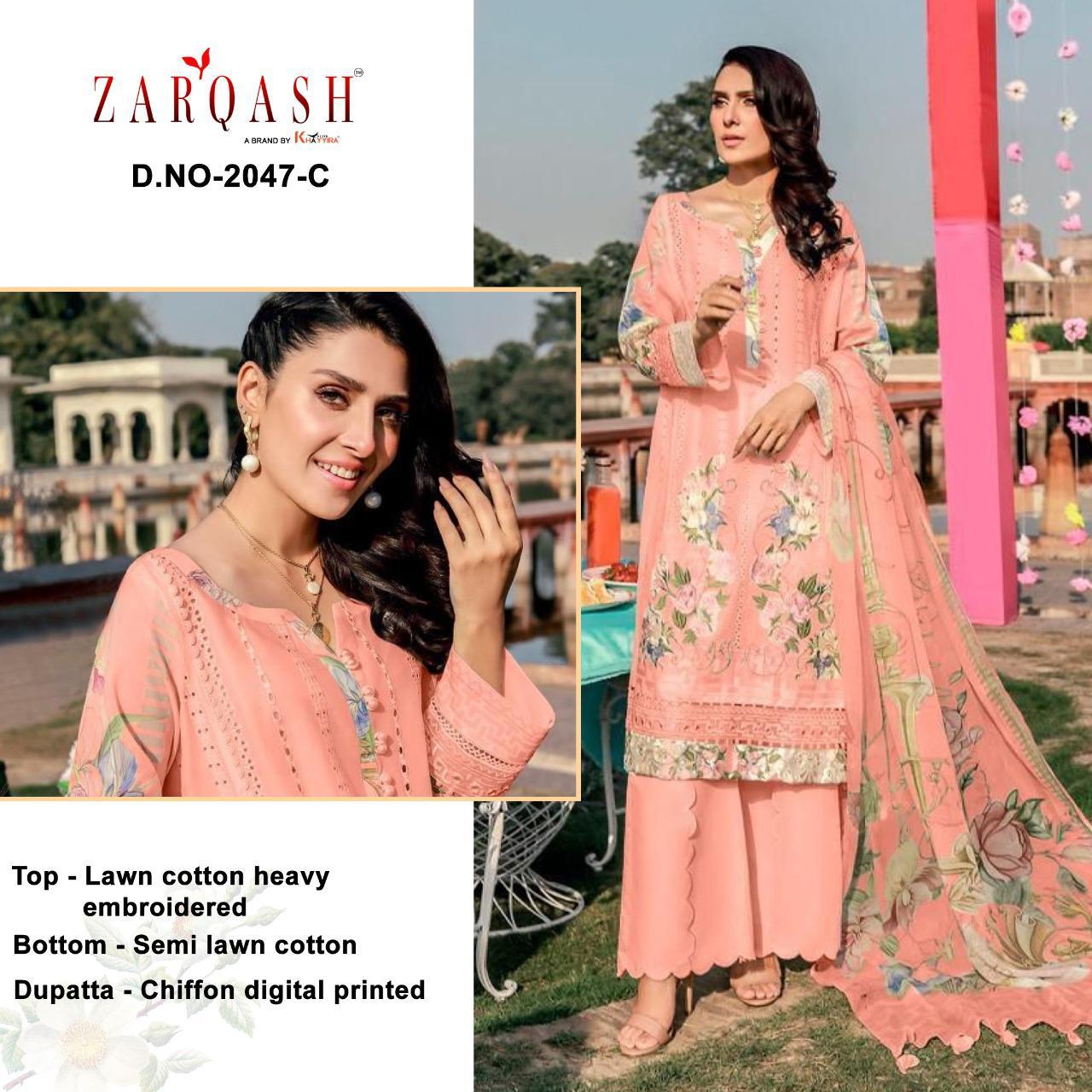 ZARQASH 2047 C ROUCHE VOL 2 WHOLESALE SALWAR KAMEEZ