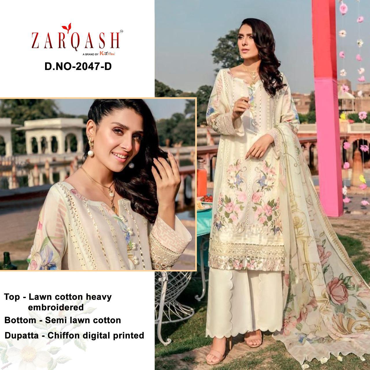 ZARQASH 2047 D ROUCHE VOL 2 WHOLESALE SALWAR KAMEEZ