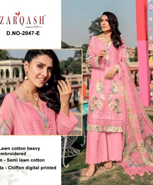 ZARQASH 2047 E ROUCHE VOL 2 WHOLESALE SALWAR KAMEEZ