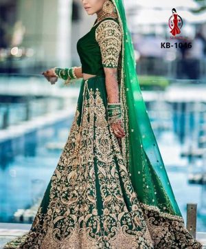 SENHORA BRIDAL LEHENGA KB 1046 GREEN