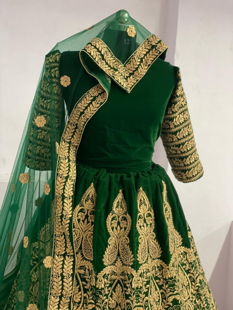 SENHORA BRIDAL LEHENGA KB 1046 GREEN