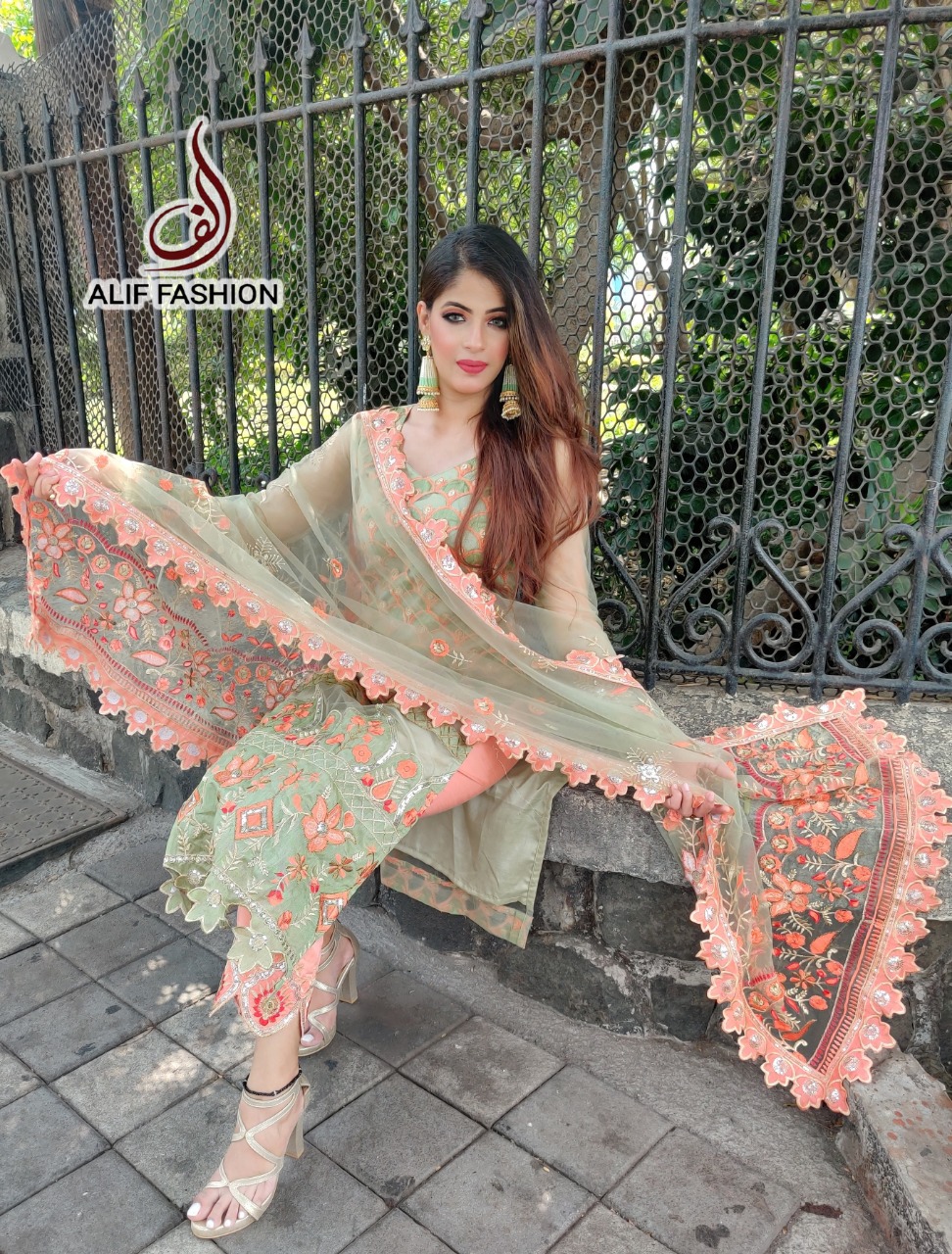 ALIF FASHION AREEBA A 14 SALWAR KAMEEZ WHOLESALE