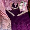 ZIAAZ DESIGNS 777 PINK WINE PAKISTANI SALWAR KAMEEZ