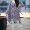 LAIBA AM VOL 84 ASH LAVENDER DESIGNER TUNICS MANUFACTURER