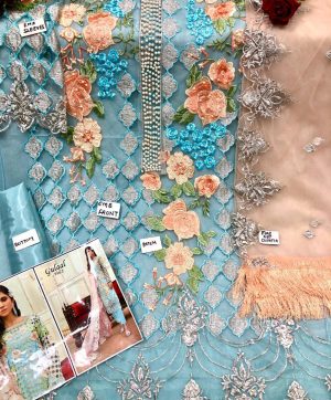 GULAAL VOL 2 SKY BLUE PAKISTANI SUITS MANUFACTURER