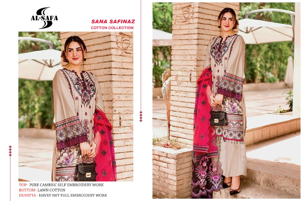 AL SAFA SANA SAFINAZ COTTON SALWAR KAMEEZ MANUFACTURER