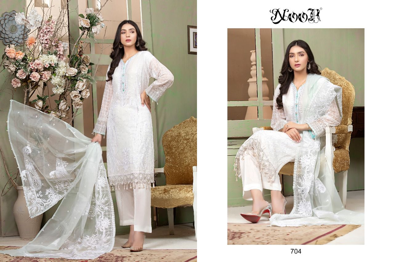 NOOR RAMSHA VOL 3 704 SALWAR KAMEEZ WHOLESALE