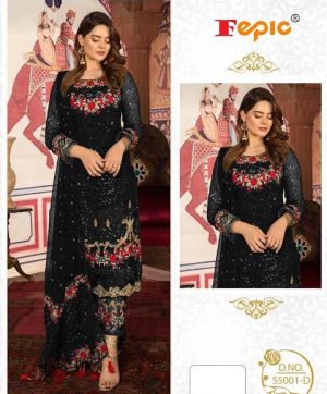 FEPIC 55001 D BLACK SALWAR KAMEEZ MANUFACTURER