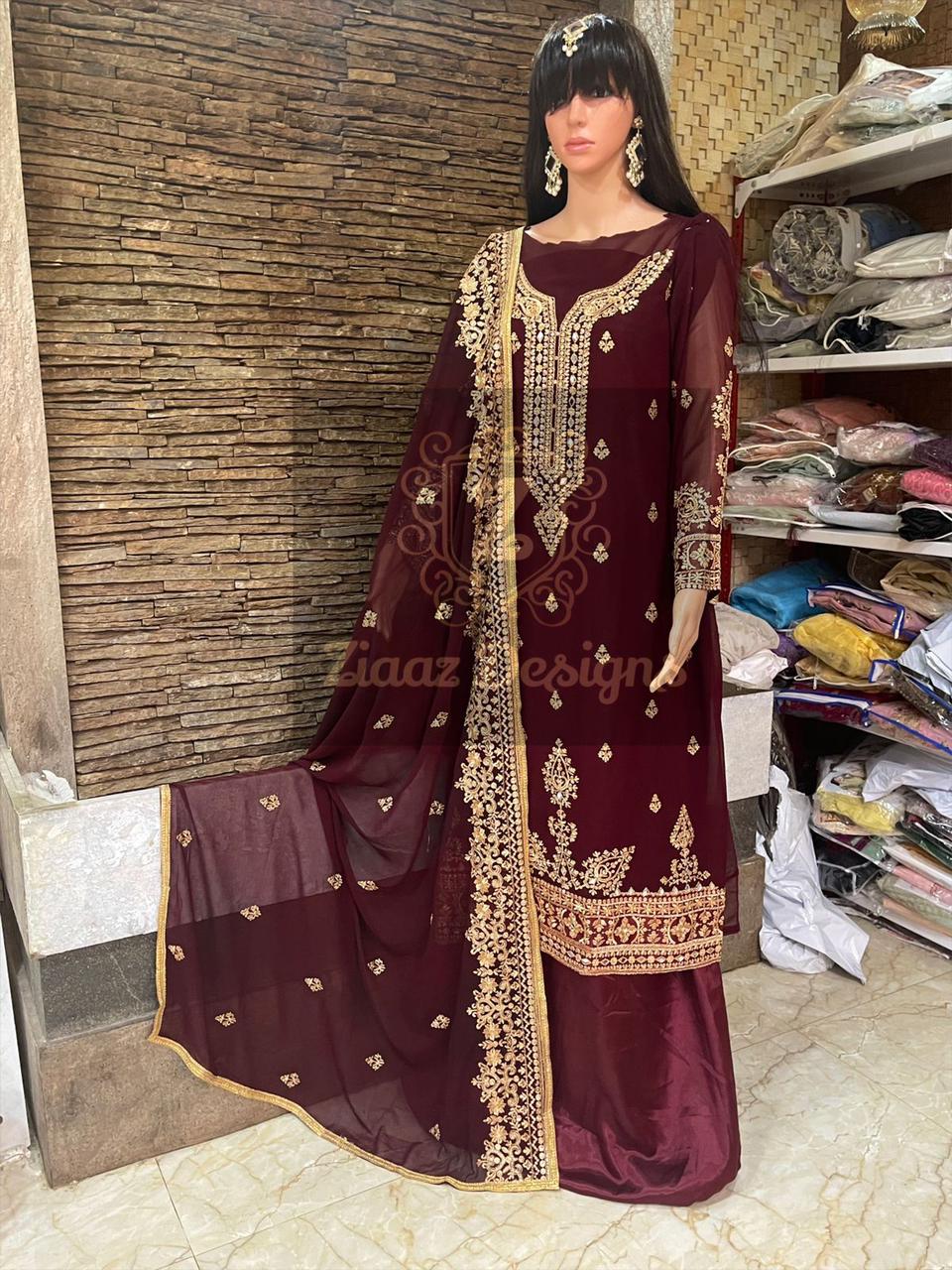 ZIAAZ DESIGNS LATEST PAKISTANI SUITS REPLICA