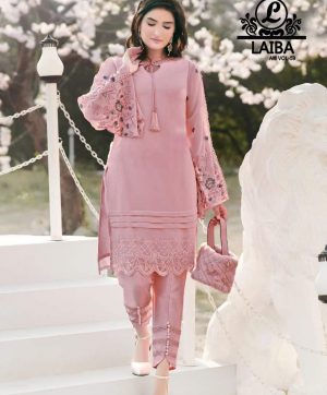 LAIBA AM 59 PINK READYMADE TUNICS WHOLESALER