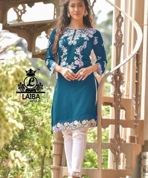 LAIBA AM VOL 66 RAMA DESIGNER TUNICS MANUFACTURER