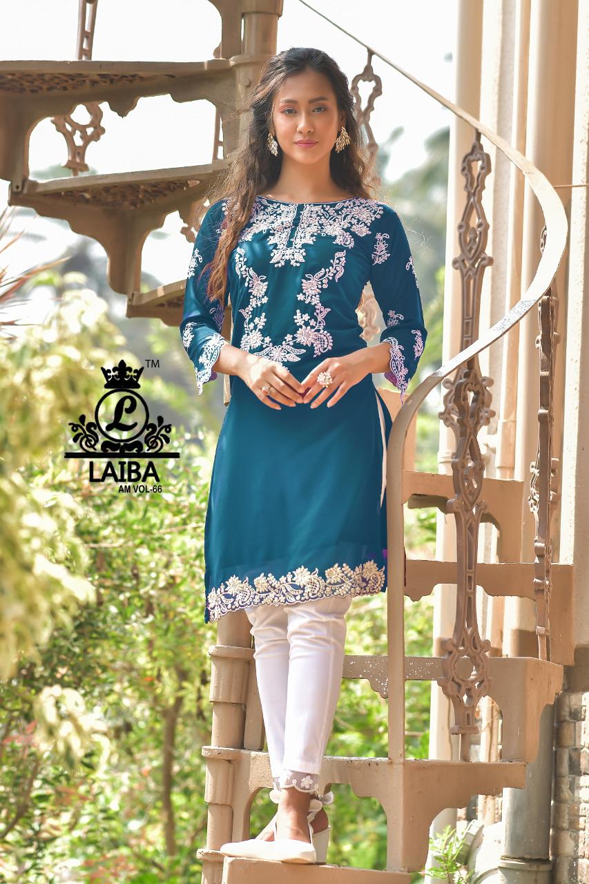 LAIBA AM VOL 66 RAMA DESIGNER TUNICS MANUFACTURER