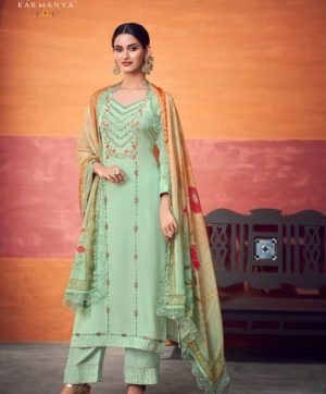 KARMANYA 1005 LATEST SALWAR KAMEEZ MASLIN FABRIC