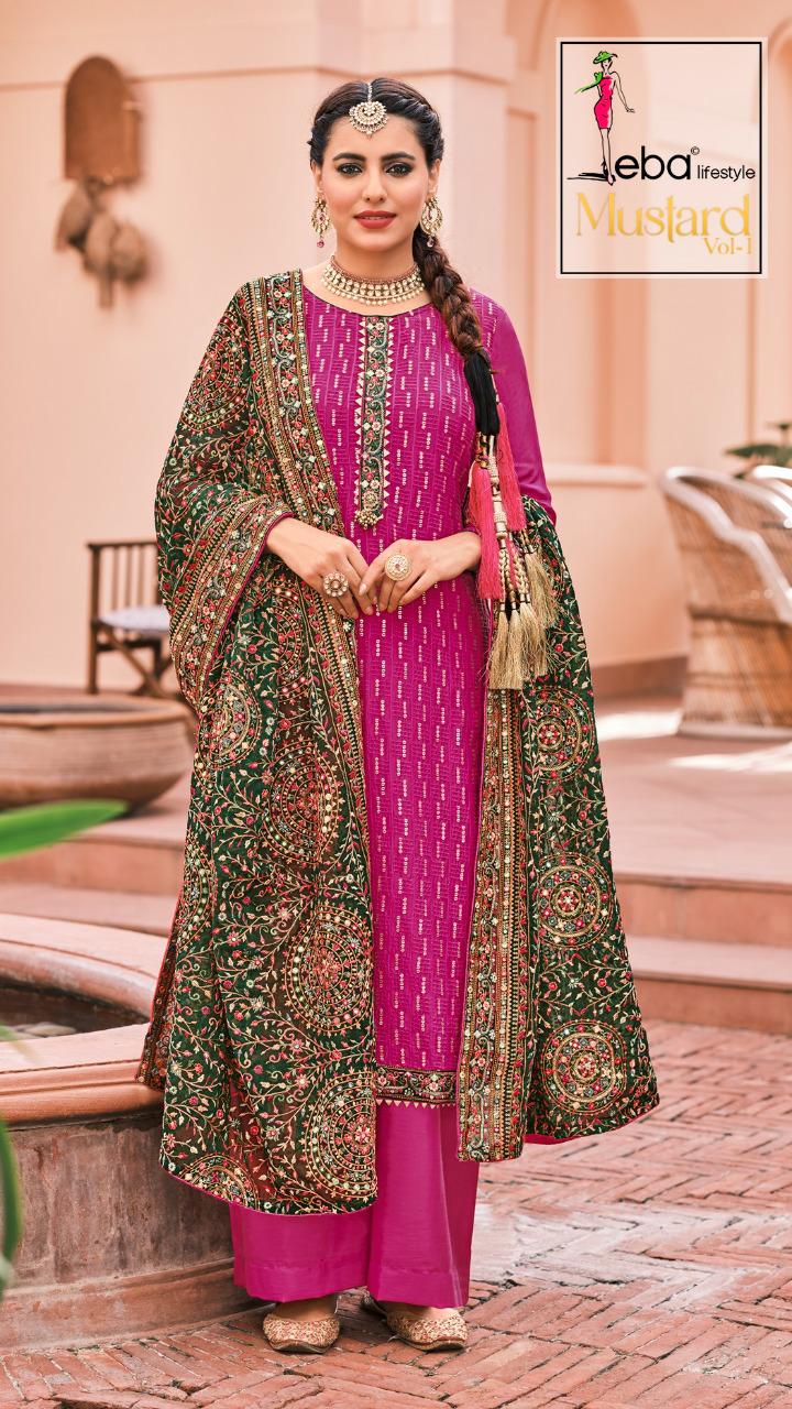 EBA LIFESTYLE MUSTARD 1336 SALWAR KAMEEZ MANUFACTURER