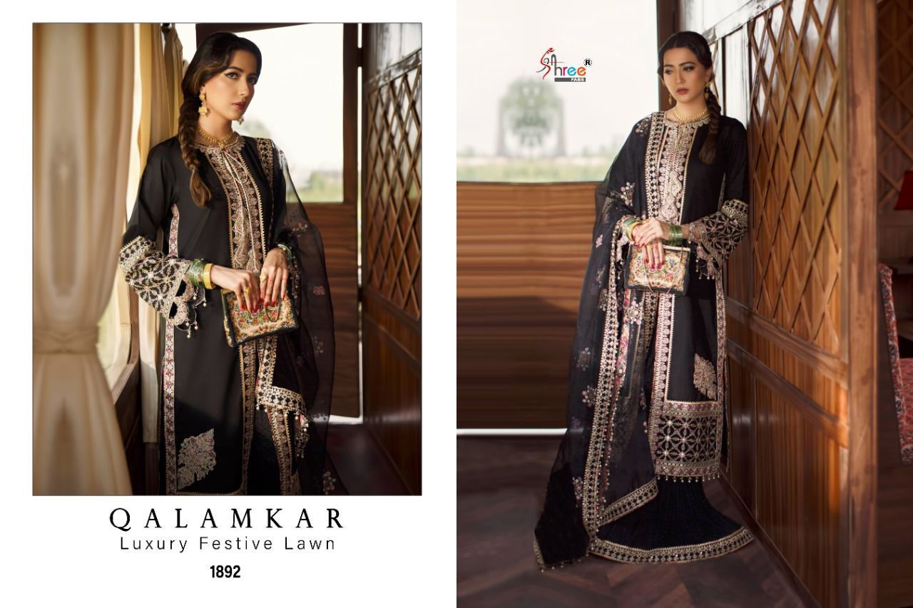 SHREE FABS 1892 QALAMKAR LUXURY LAWN WHOLESALER