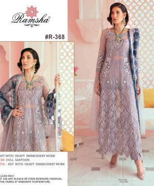 RAMSHA R 368 PAKISTANI SALWAR KAMEEZ MANUFACTURER