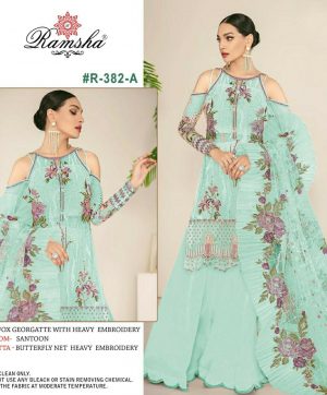 RAMSHA R 382 A SALWAR KAMEEZ MANUFACTURER SURAT