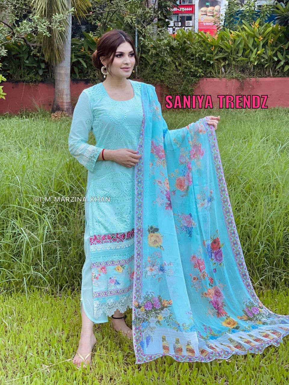 SANIYA TRENDZ NOOR CHIKENKARI 4 504 SALWAR KAMEEZ