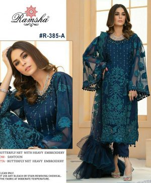 RAMSHA 385 A PAKISTANI SALWAR KAMEEZ MANUFACTURER