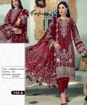 VS FASHION 143 A COTTON SALWAR KAMEEZ MANUFACTURER