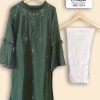 NAIMAT FASHION STUDIO 1014 ABBOR GREEN DESIGNER TUNICS