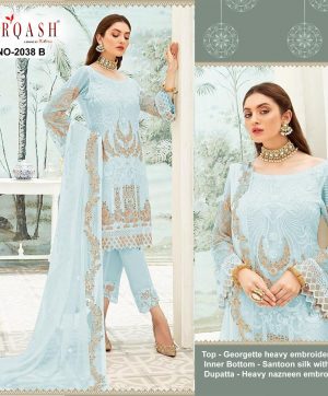 ZARQASH 2038 B PAKISTANI SALWAR KAMEEZ WHOLESALER