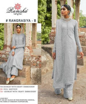 RAMSHA RANGRASIYA B PAKISTANI SALWAR KAMEEZ WHOLESALER