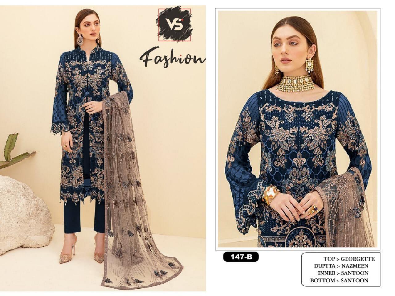 VS FASHION 147 B PAKISTANI SUITS MANUFACTURER