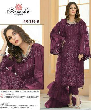 RAMSHA 385 B PAKISTANI SALWAR KAMEEZ MANUFACTURER