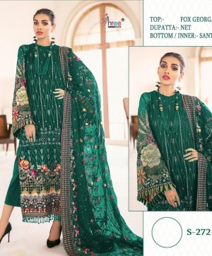 SHREE FABS S 272 B PAKISTANI SUITS MANUFACTURER