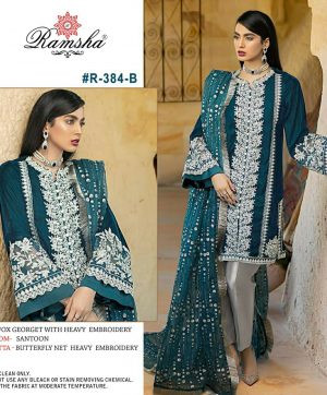 RAMSHA 384 B PAKISTANI SALWAR KAMEEZ MANUFACTURER