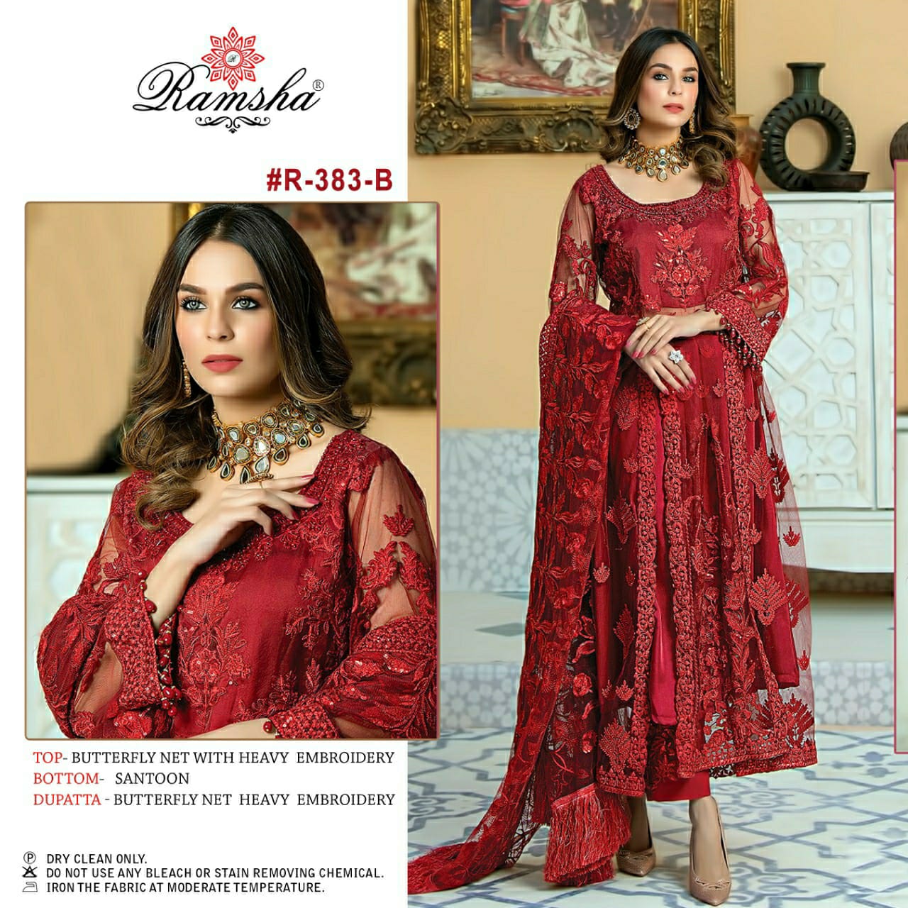 RAMSHA 383 B PAKISTANI SALWAR KAMEEZ MANUFACTURER