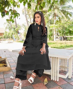 HAYA STUDIO 1006 BLACK DESIGNER TUNICS WHOLESALER