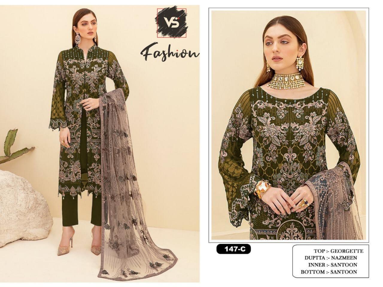 VS FASHION 147 C PAKISTANI SUITS MANUFACTURER